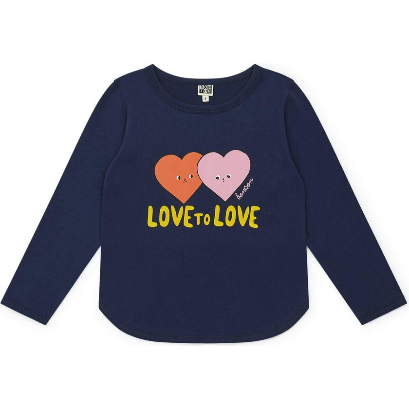 BONTON Love to Love T-shirt, Navy