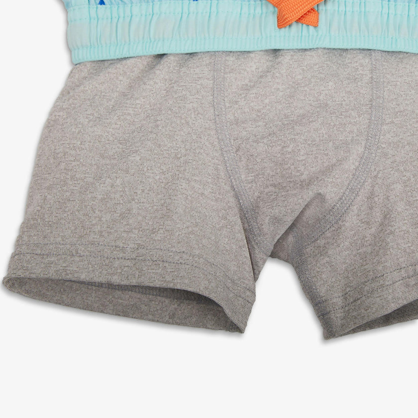 Kids swim trunk in mini bolts