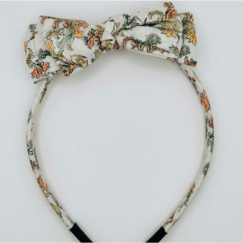 Three Little Bows Headband | Mustard Sage Bloom