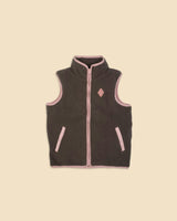 Polar Fleece Vest in Midnight Slate