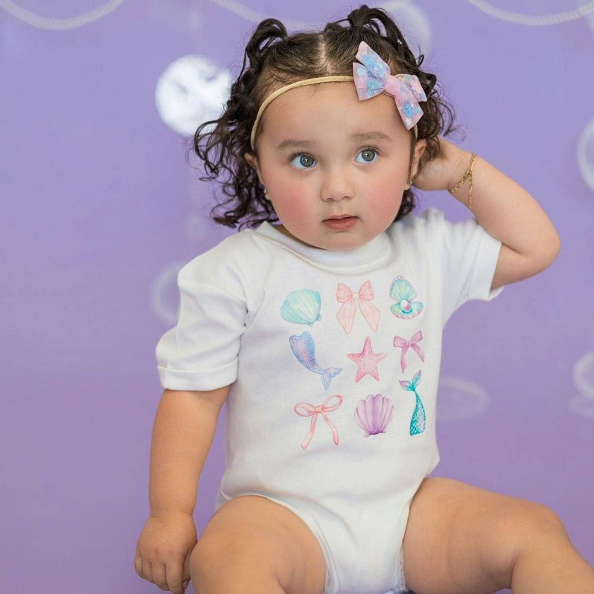 Mermaid Cutie Short Sleeve Romper