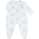 Print Smocked Footie