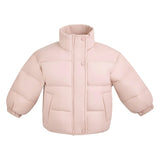 Pink Hooded Puffer Jacket