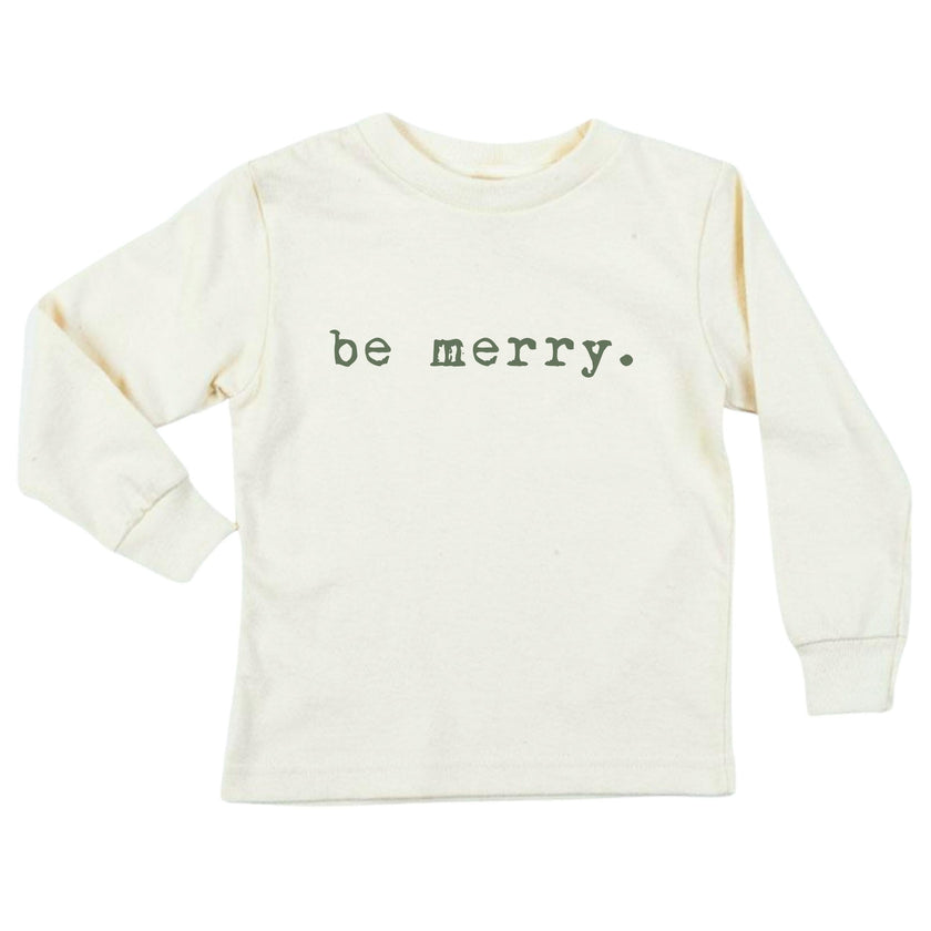 Be Merry Organic Kids T-Shirt Long Sleeve
