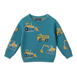 Infant Sweater Knit Set | Construction Crew