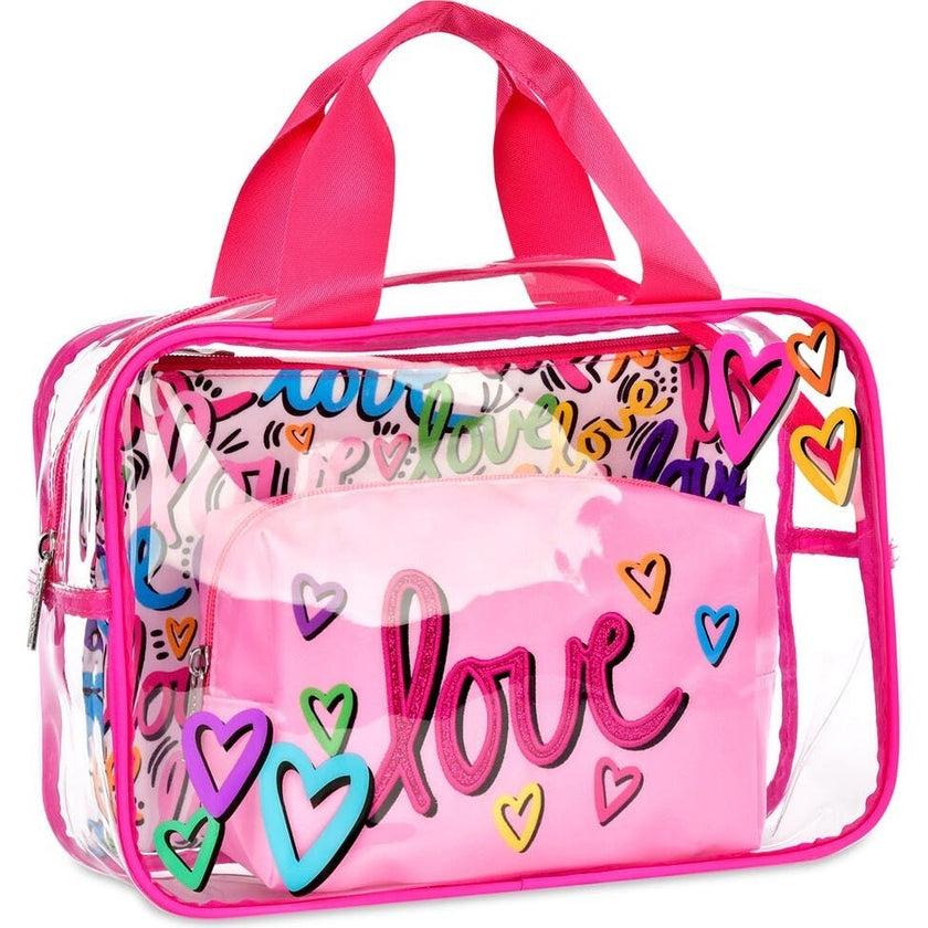 Corey Paige Love Letters Cosmetic Bag Trio