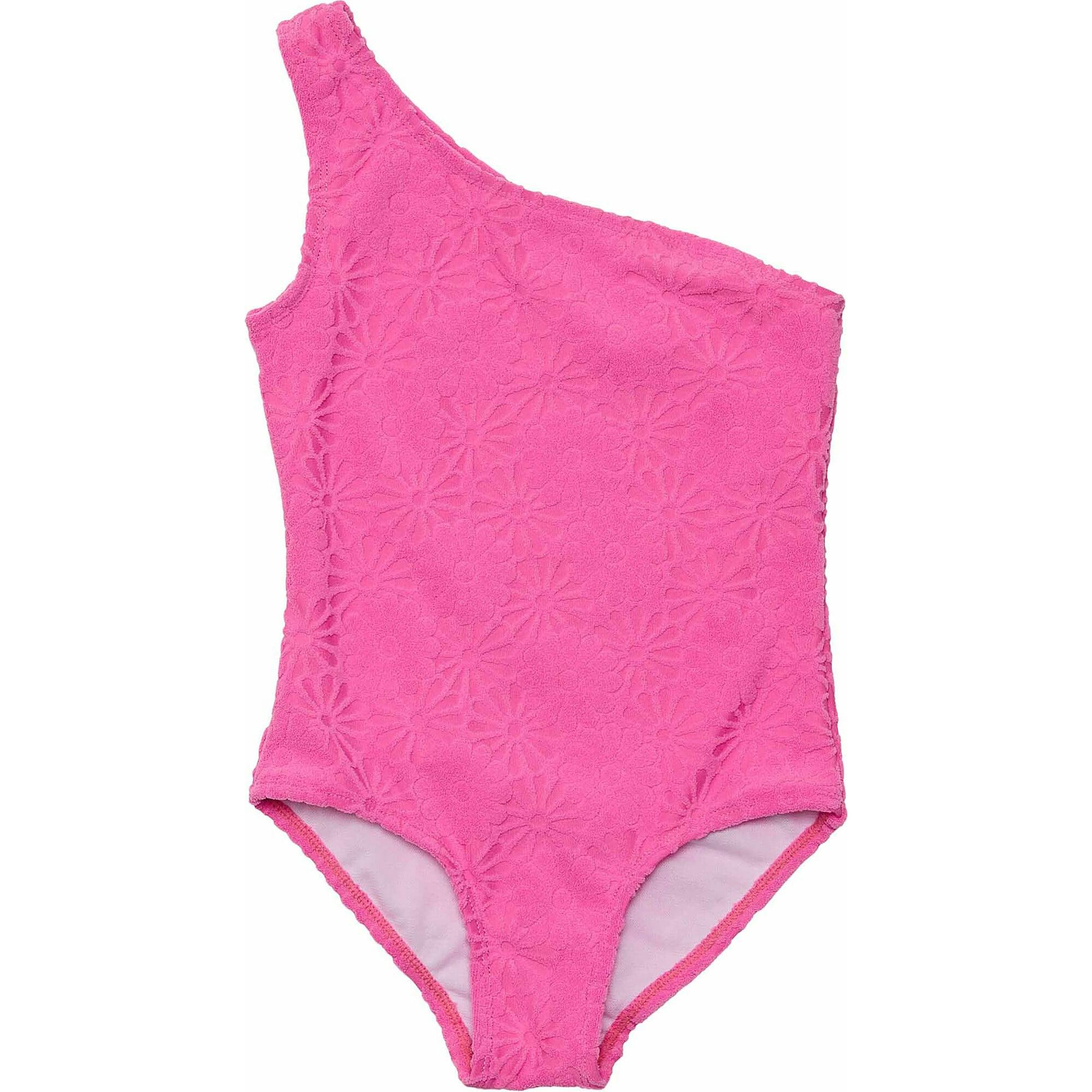Plush Terry UPF50+ One Shoulder Swimsuit