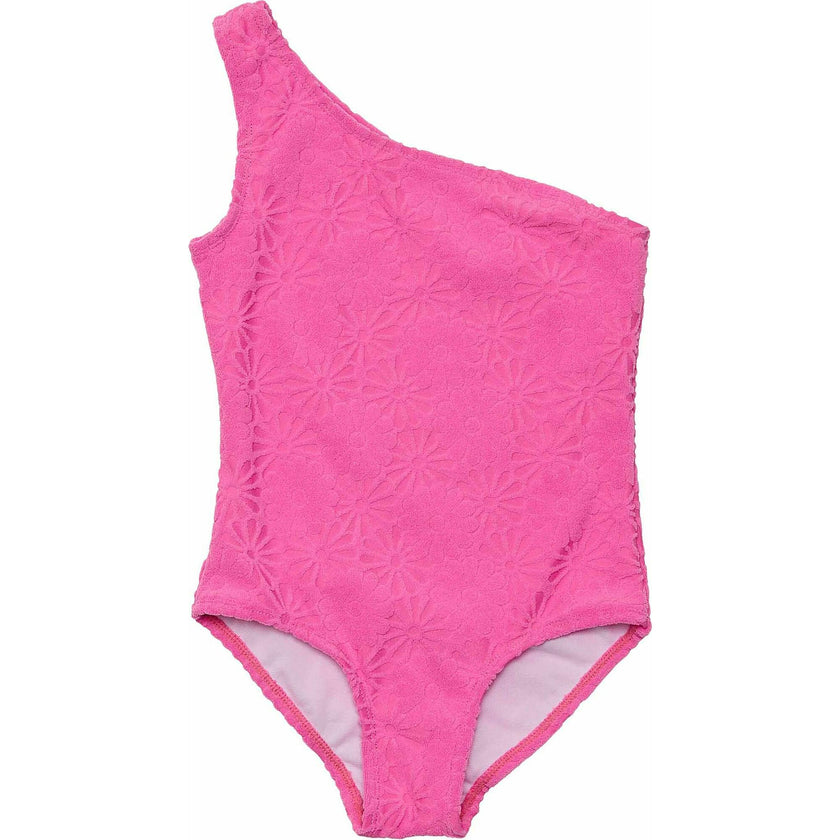 Plush Terry UPF50+ One Shoulder Swimsuit