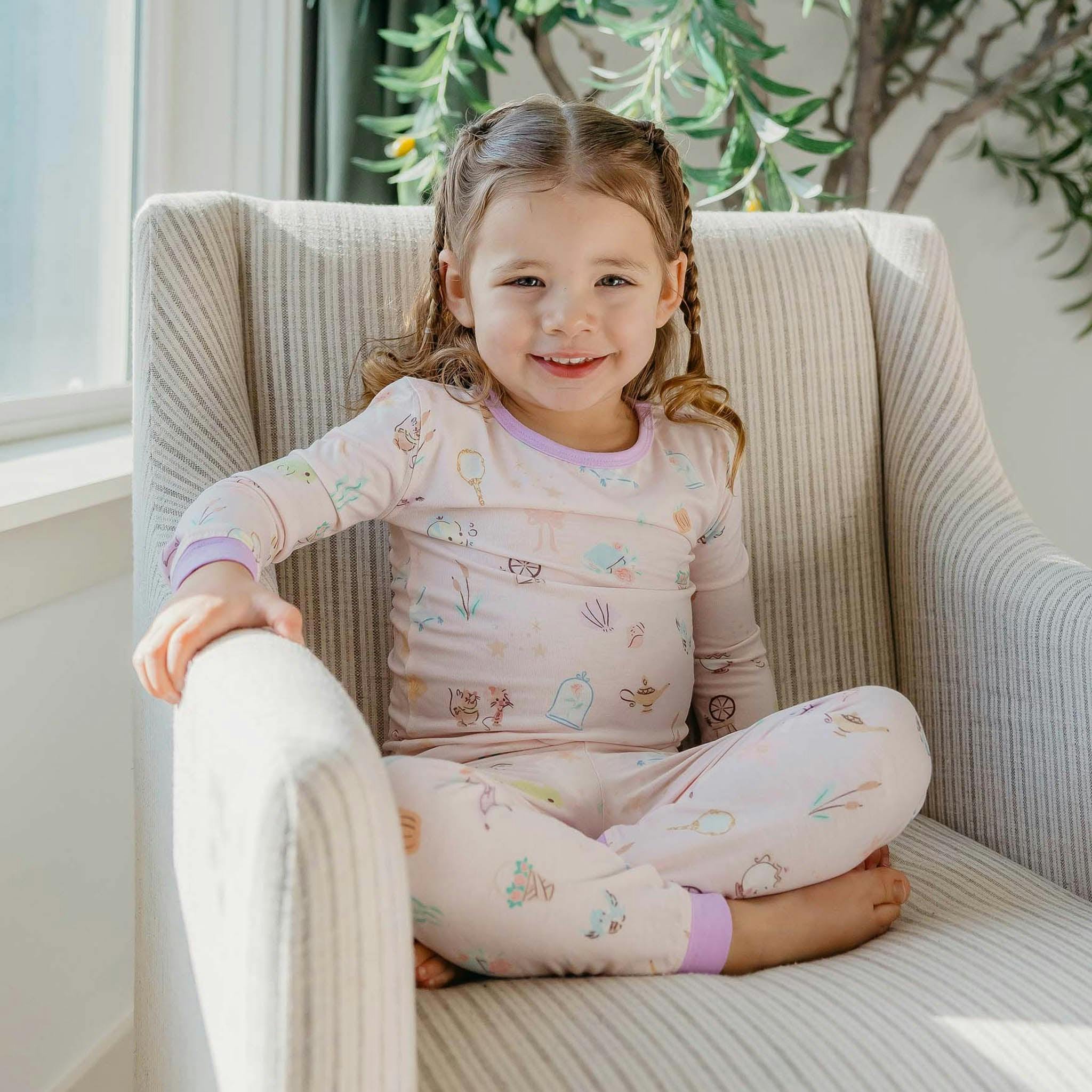 2pc Long Sleeve Pajama Set - Enchanted Friends