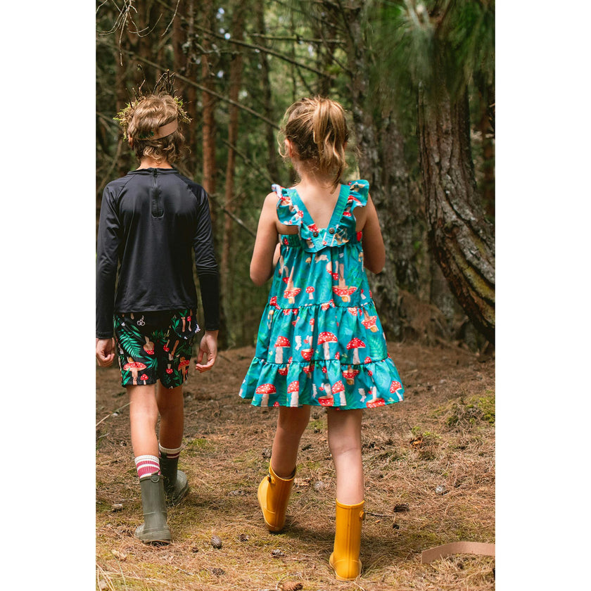 BOSQUE DE HONGOS VERDE - CORISSIA DRESS