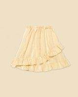 Crossover Sunday Skirt in Pineapple Stripe