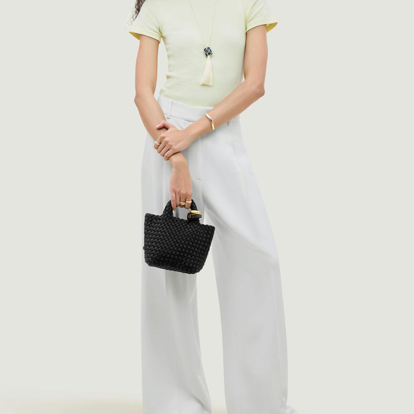St. Barths Petit Tote Beads | Onyx