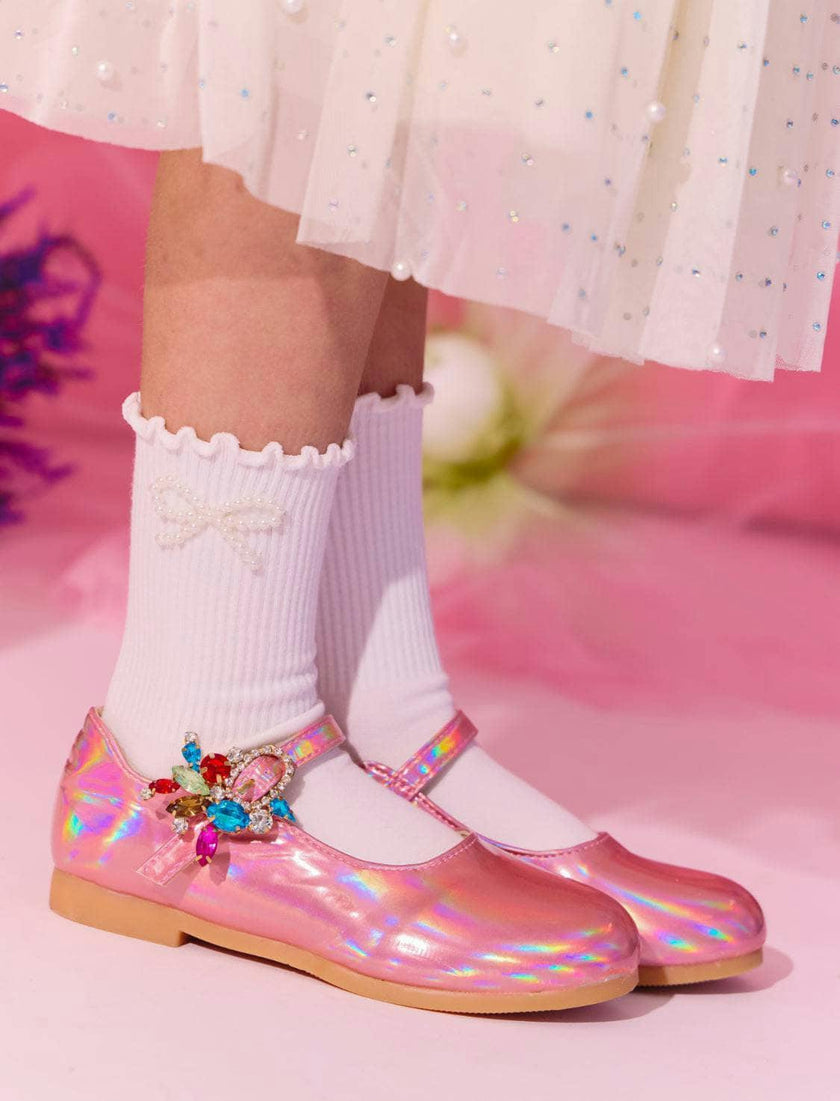 Gem Hologram Ballet Flats