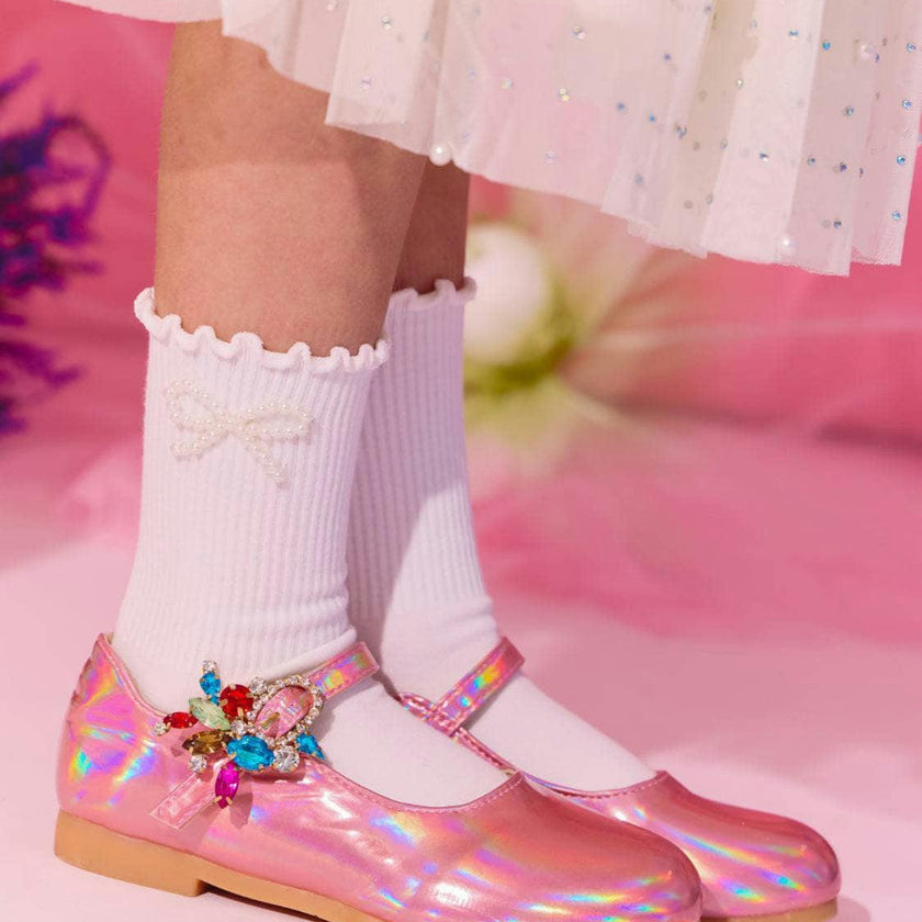 Gem Hologram Ballet Flats