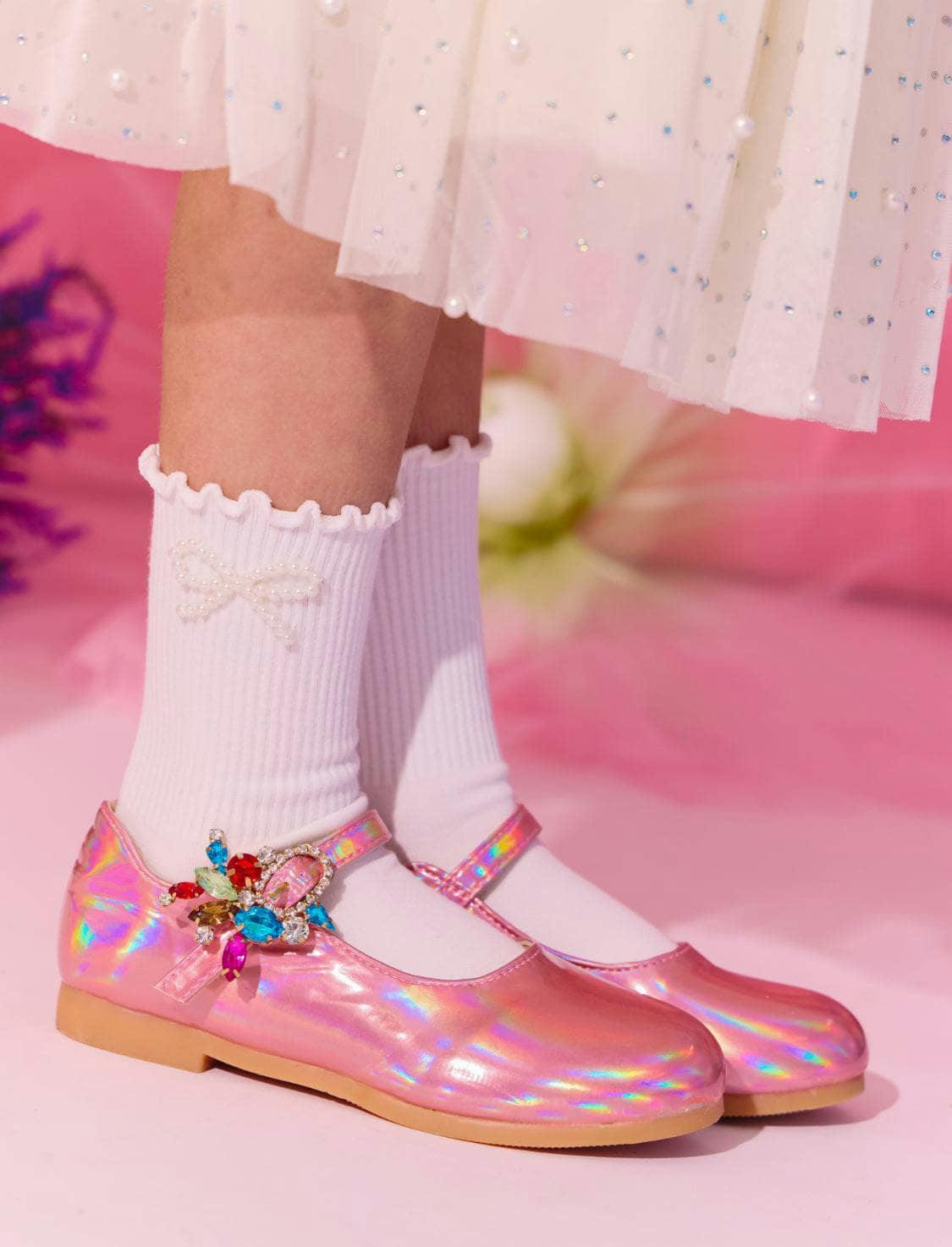 Gem Hologram Ballet Flats