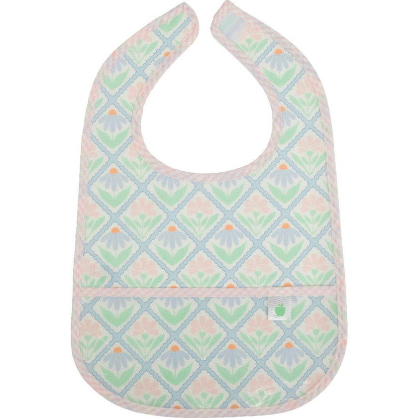 The Wipe It Bib in Pastel Floral