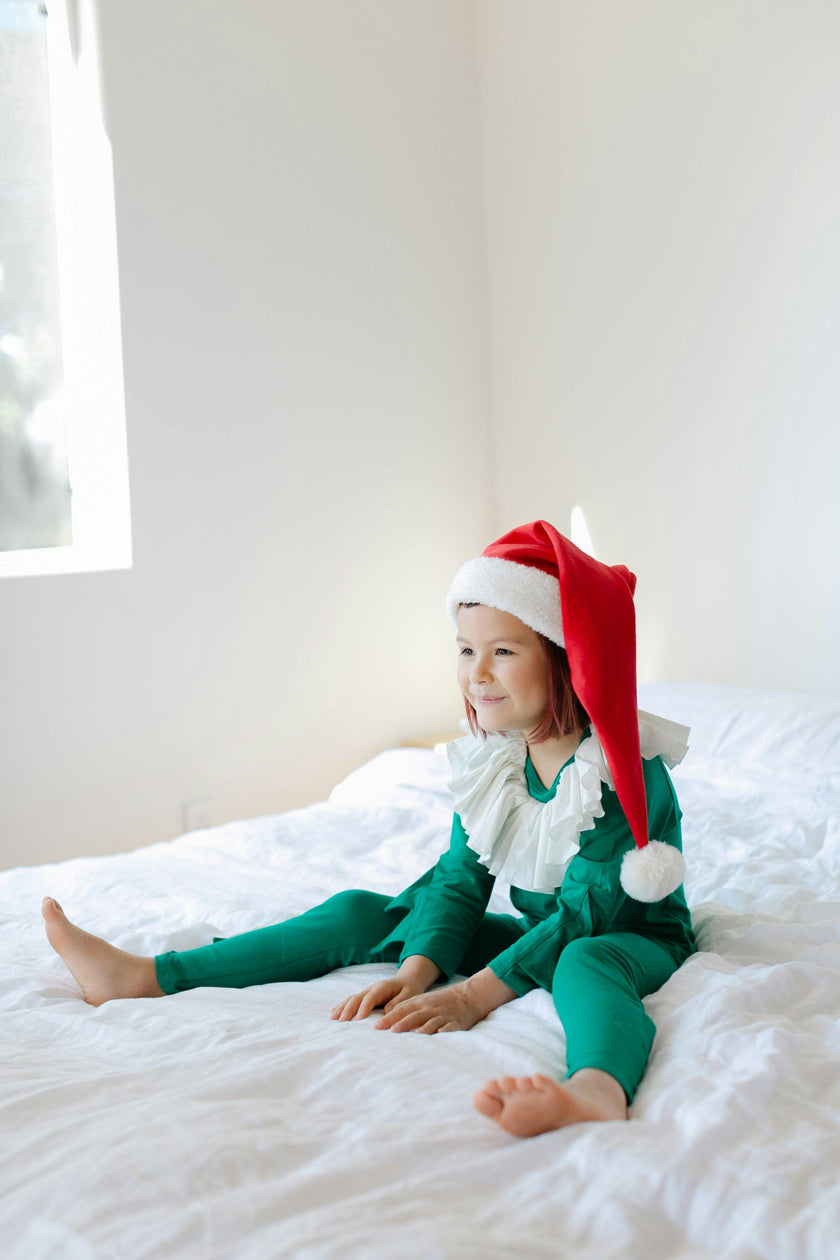 Green Holiday Elf Pajama Costume