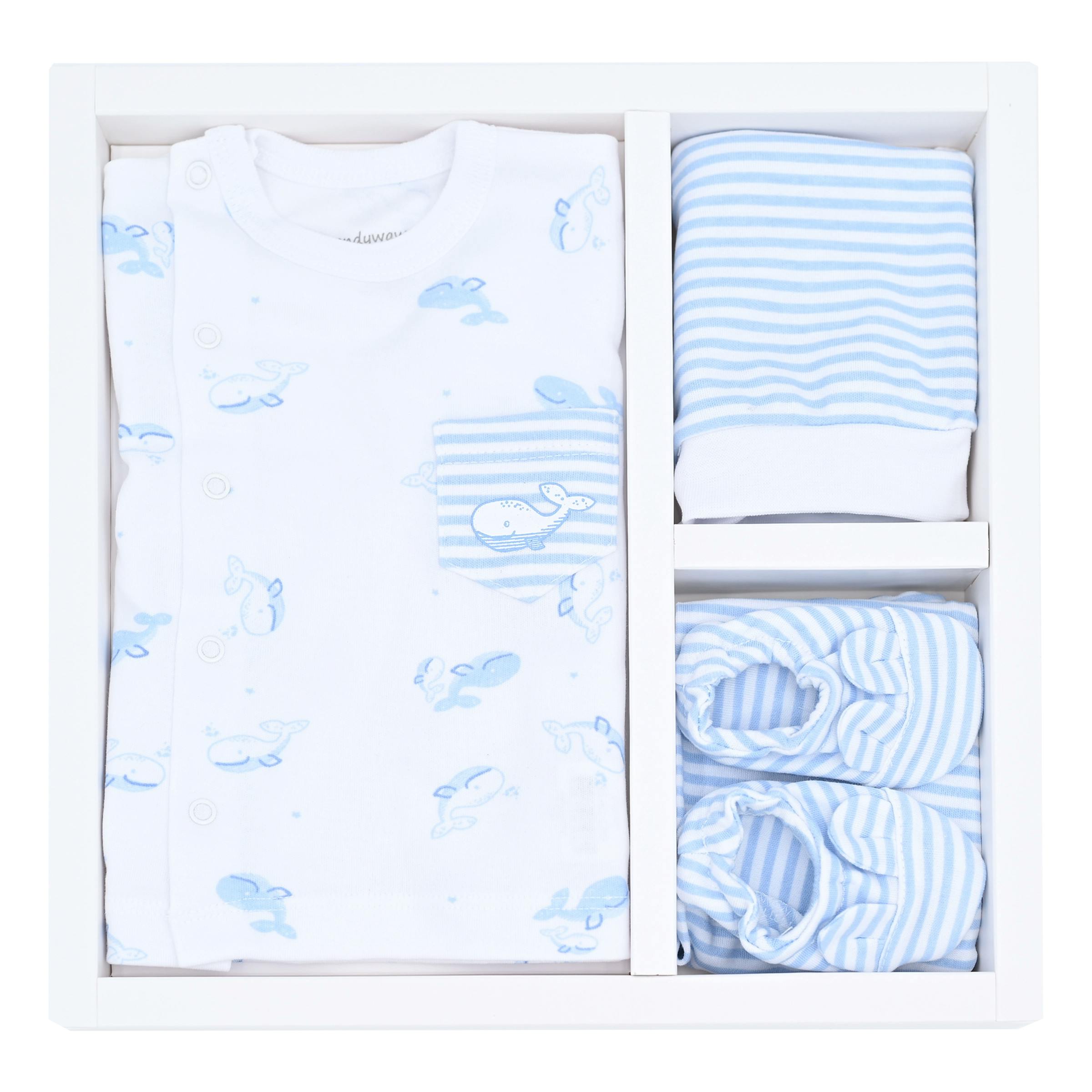 Blue Whale Baby 5 Piece Newborn Set