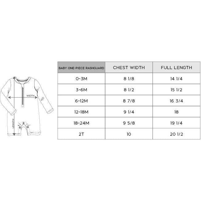 Baby One-Piece Rash Guard Swimsuit