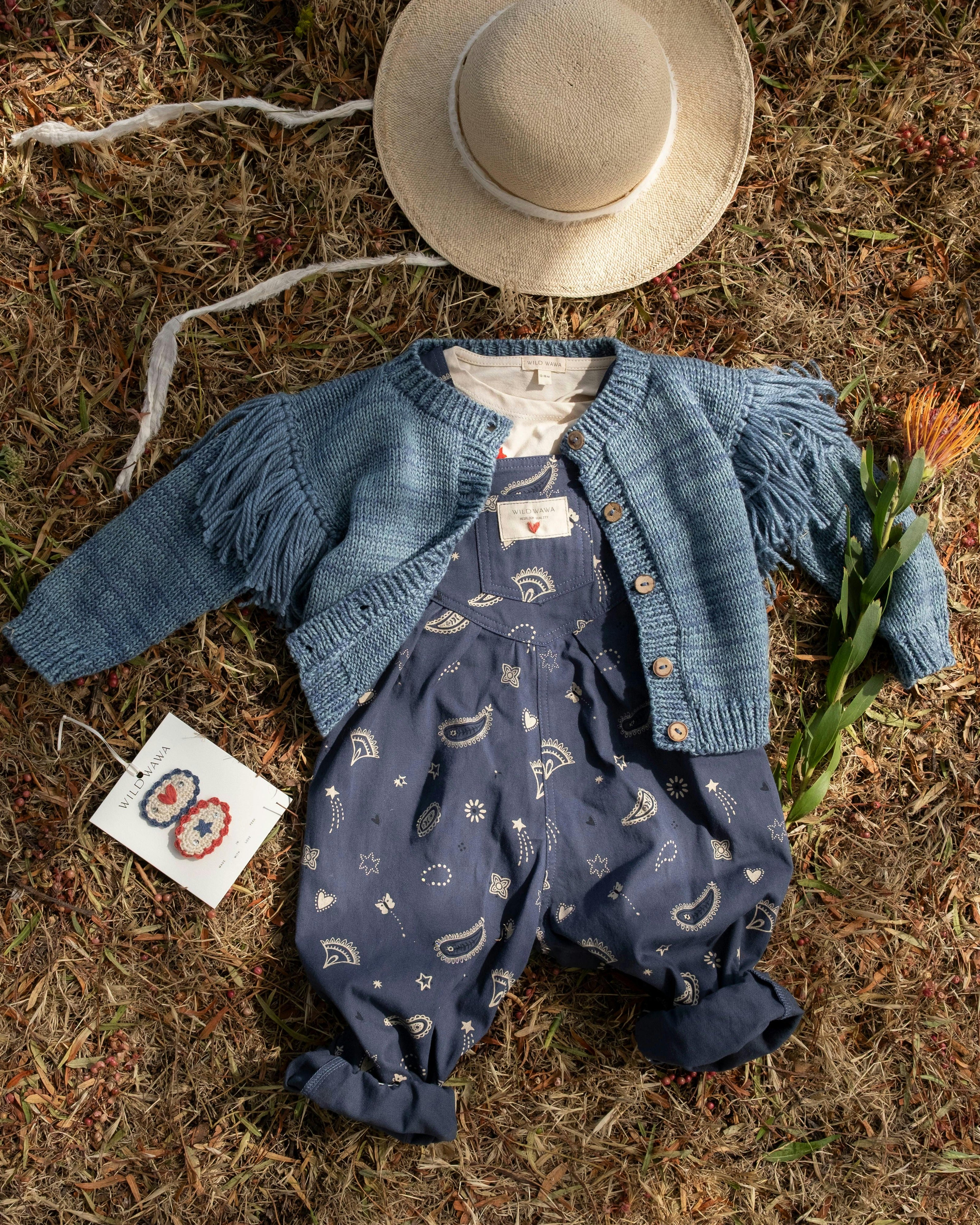Crochet Clip Set in Très Rodeo