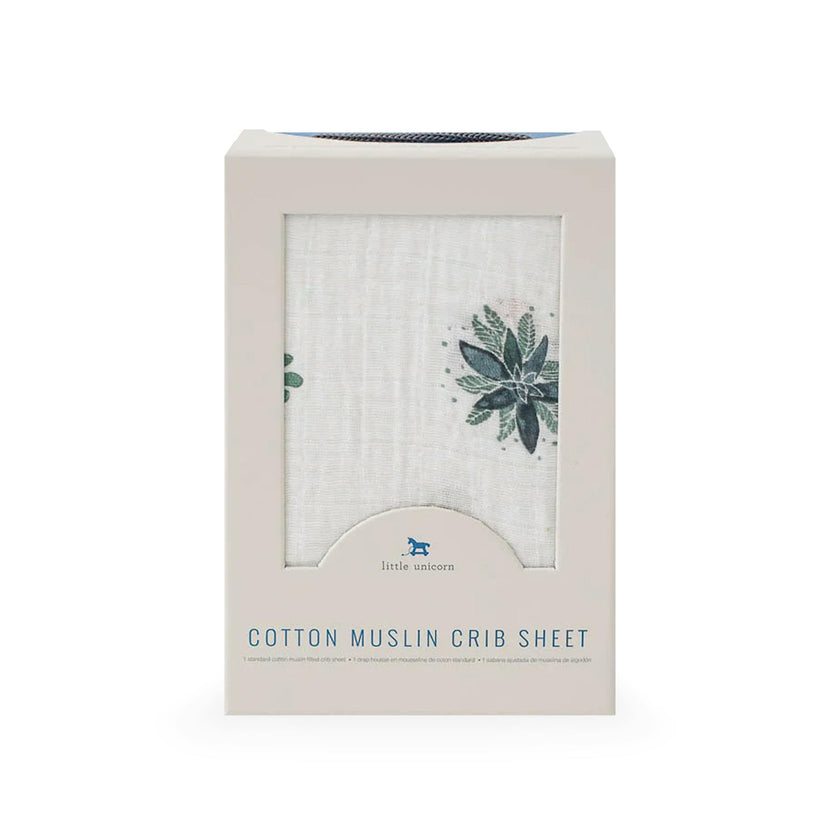 Cotton Muslin Crib Sheet - Prickle Pots