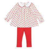 Morgan Set Girls' Legging Set - Whimsical Santa