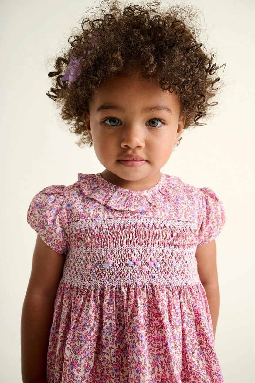 Smocked Baby Dress Lavender