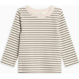 KENDI Rory Ribbed Long Sleeve Top Olive Stripe