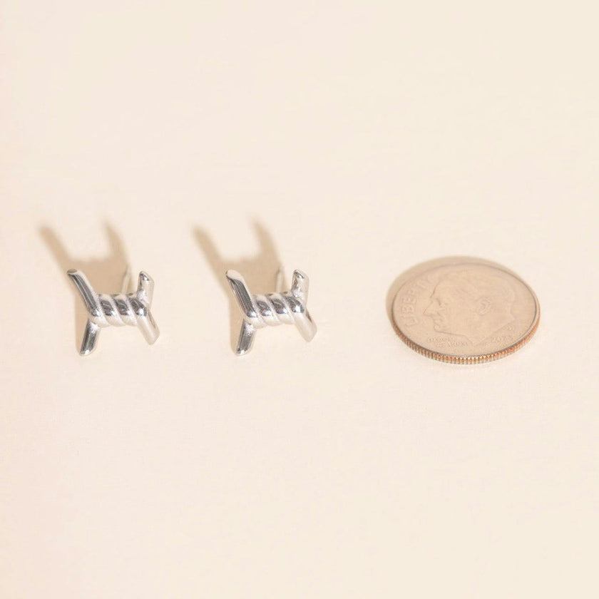 Barbed Wire Stud Earrings