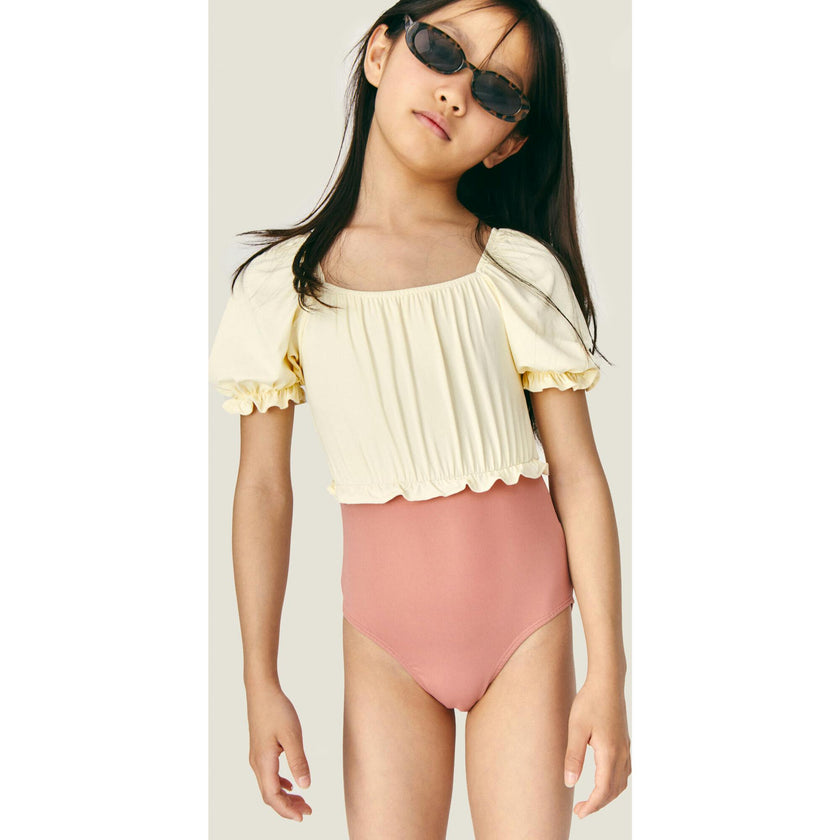Mipounet SS26 Elise, Swimwear Ecru Terracota