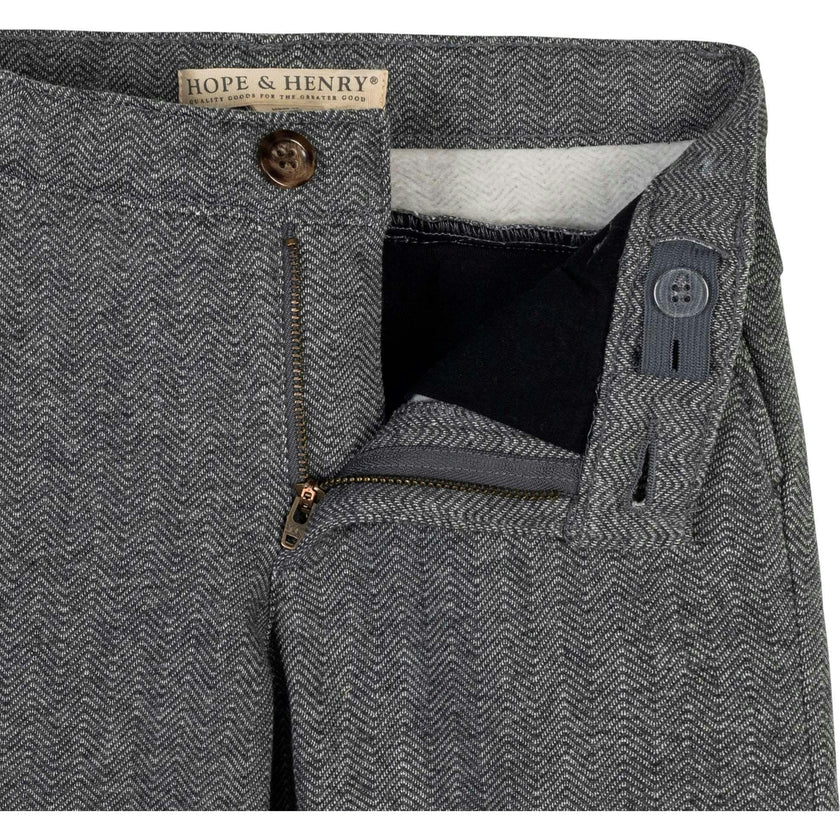 Fleece Suit Pant Made with Organic Cotton, Grey