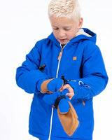 Kids Waterproof Mitten in Varsity Blue