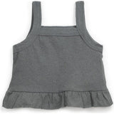 Ruffled Hem Thick Strap Tank Top