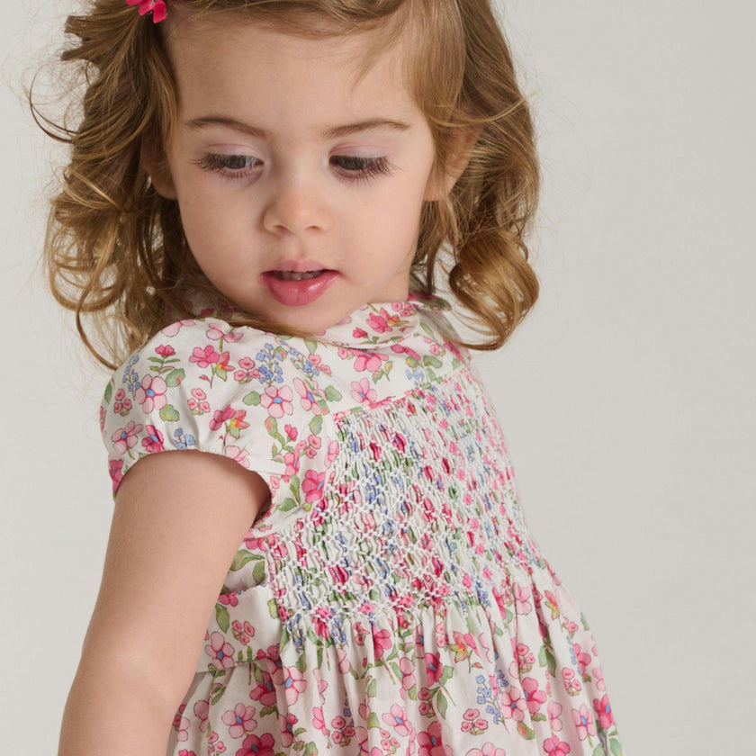 Hand-Smocked Baby Dress - Hillary