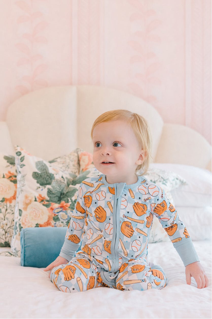 Home Run Bamboo Zipper Romper
