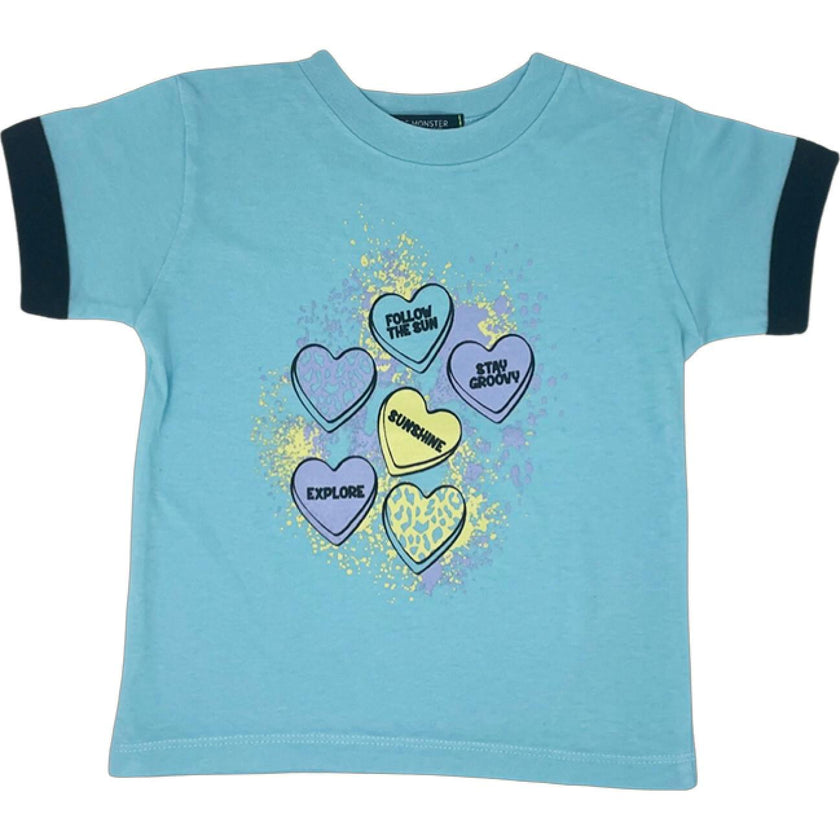 Hearts Blue Tee - Unisex for Boys and Girls