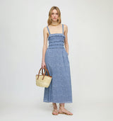 The Analiese Nap Dress - Cornflower Ditsy Thistle