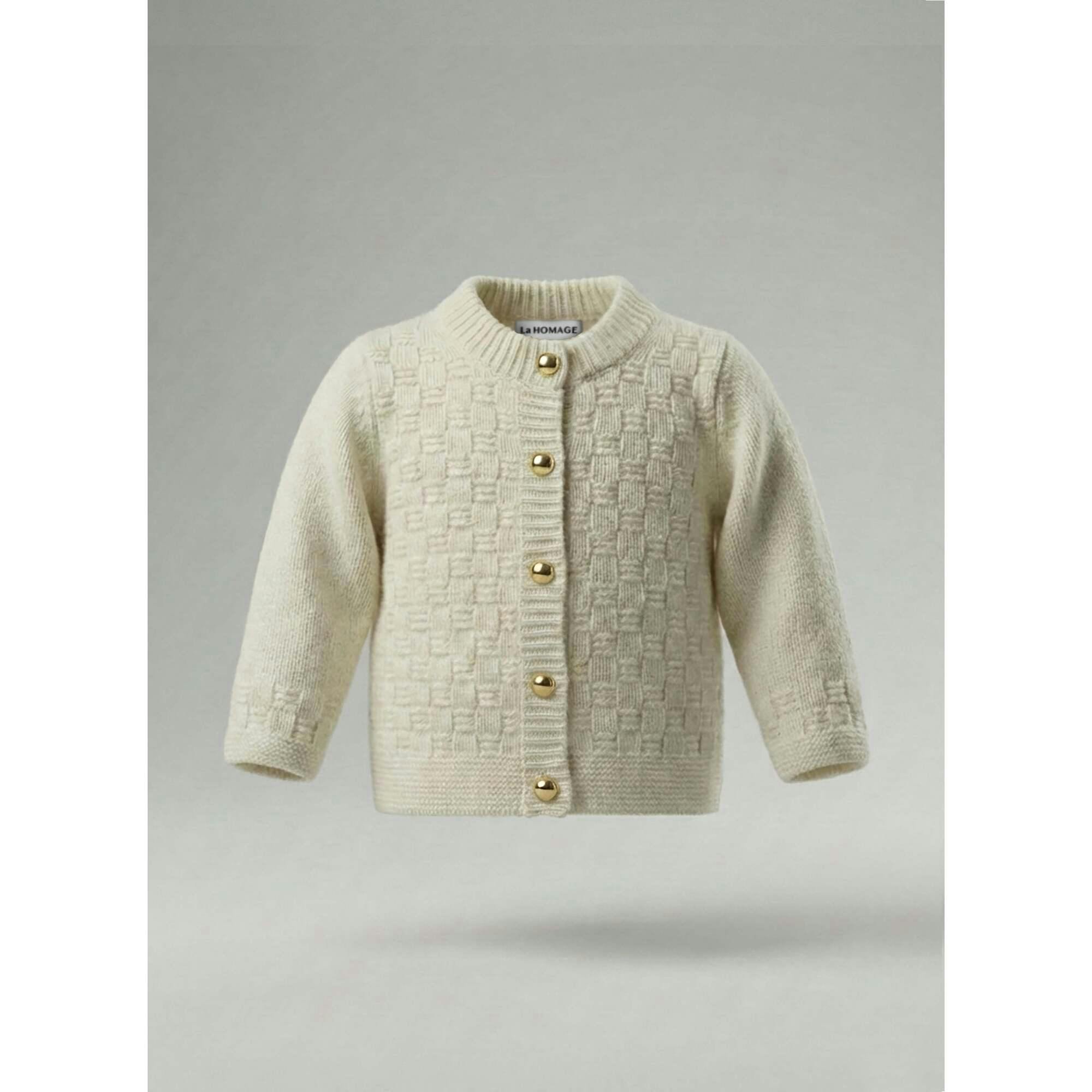 The Aspen Cashmere Baby Cardigan | Cream