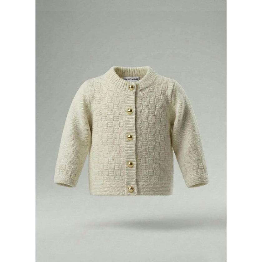 The Aspen Cashmere Baby Cardigan | Cream