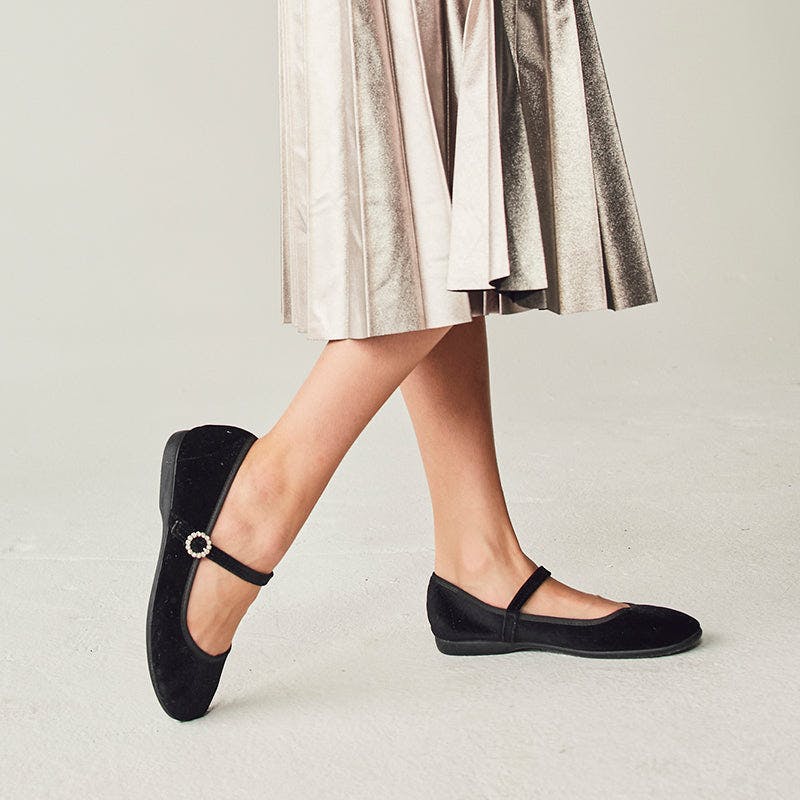 Holly Velvet Mary Janes