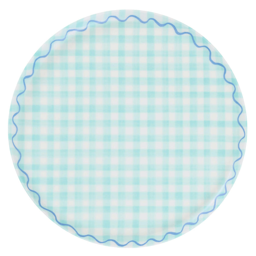 Gingham Reusable Large Plates