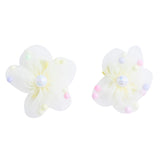 Beaded Flower Hair Tie Set