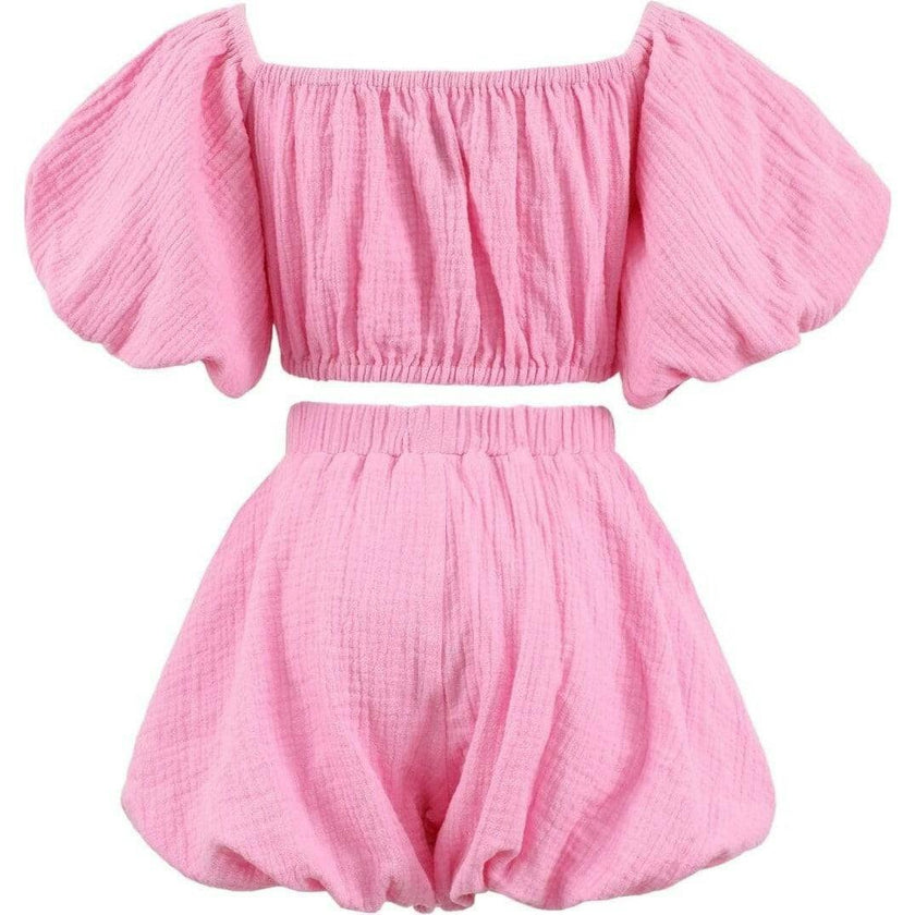 Pink Hailey Bow Bubble Set