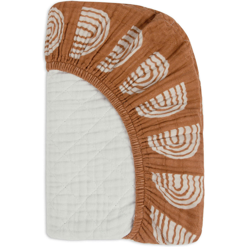 Organic Muslin Cotton Quilted Changing Pad Cover