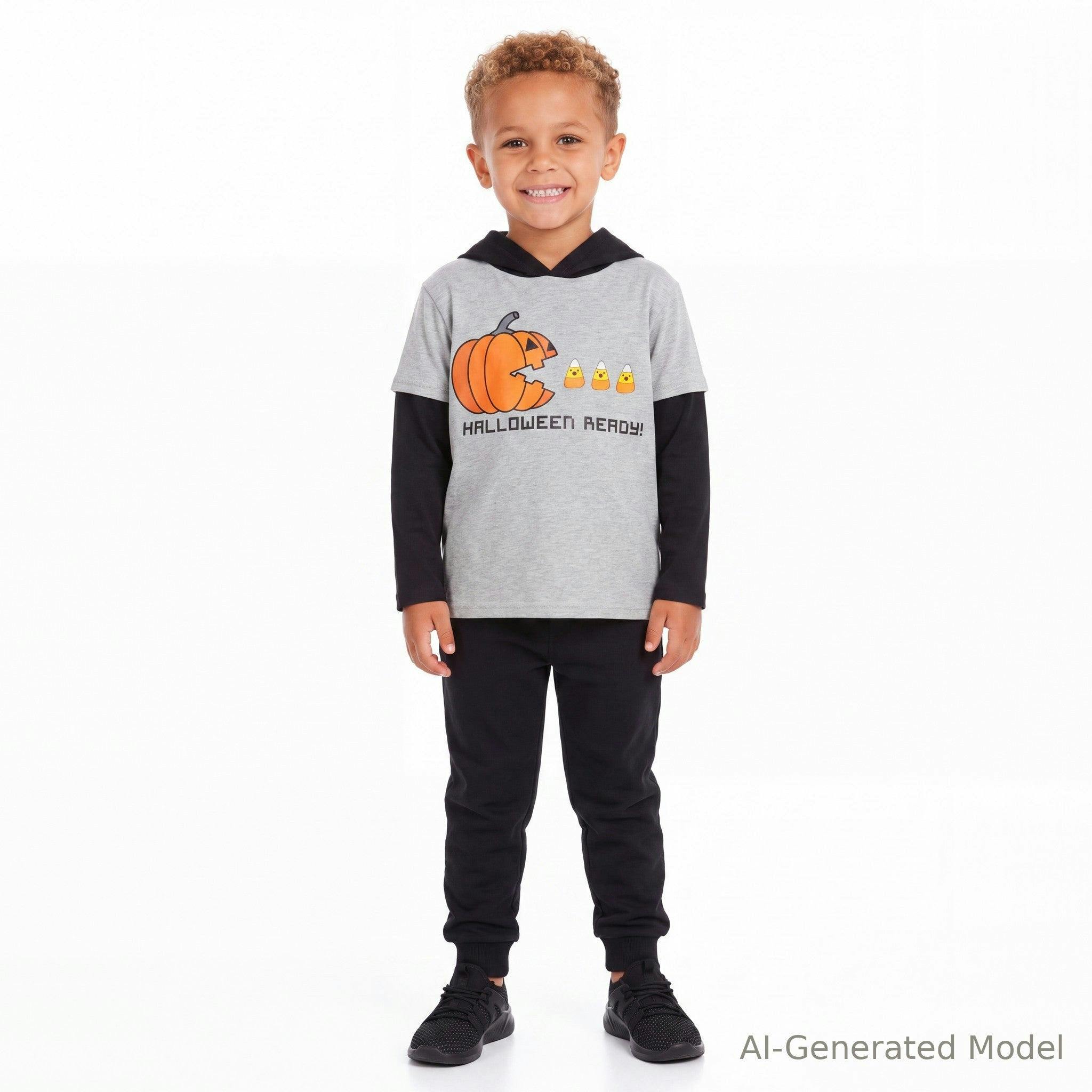 Two-Fer Hooded Tee | Halloween Ready