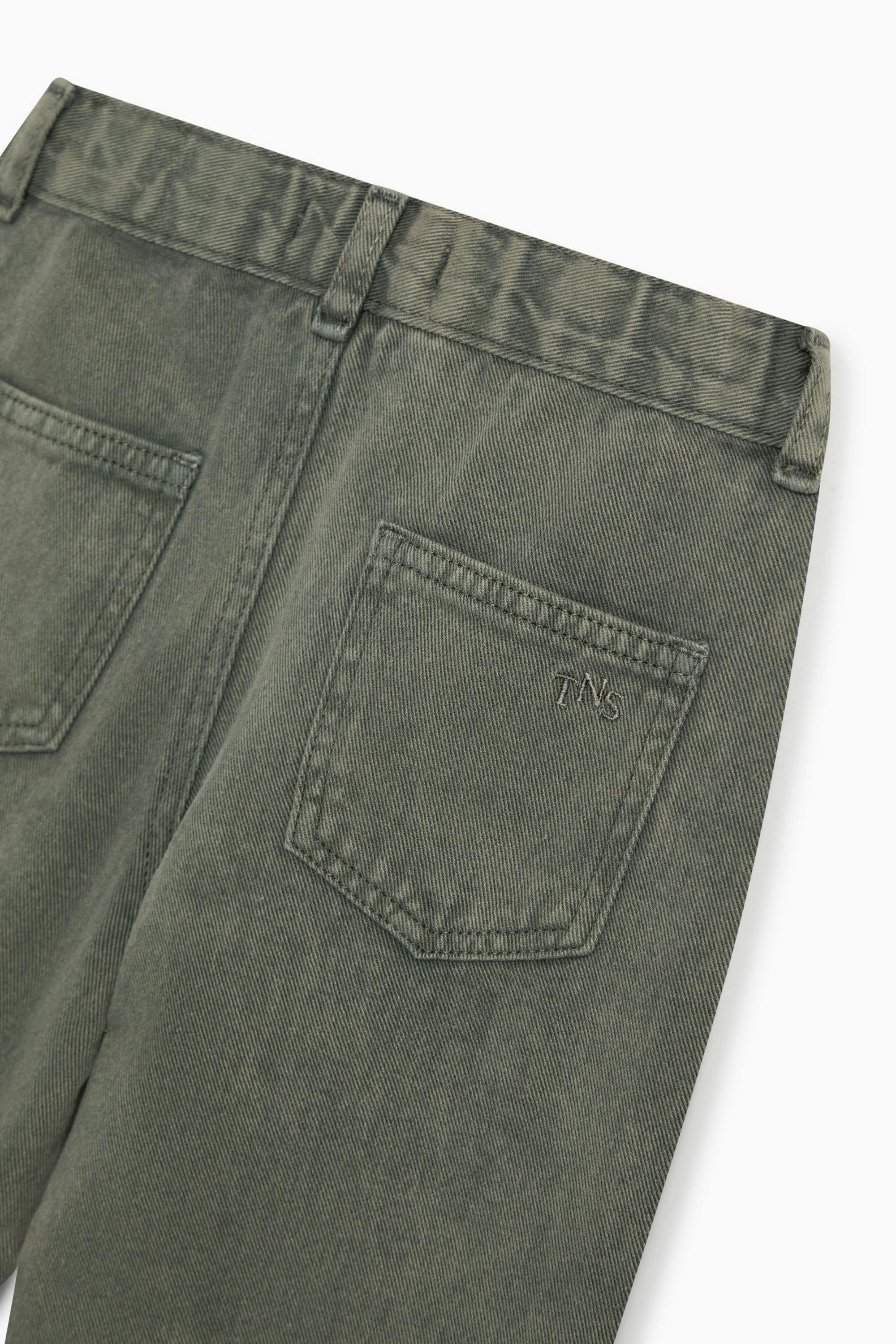 TNS Denim Baggy Pant Tea Leaf