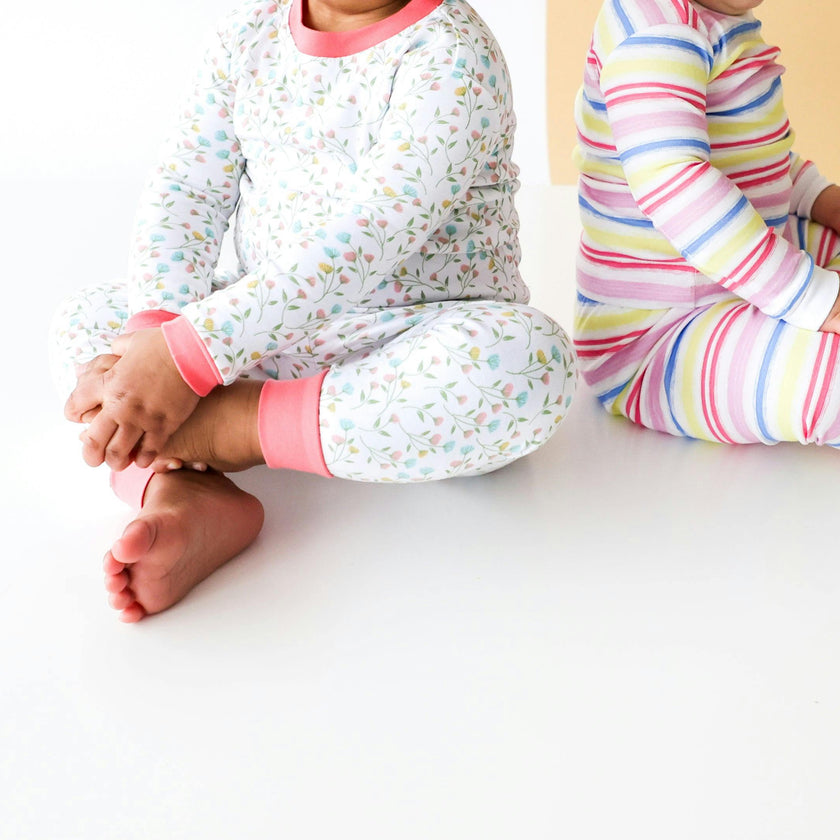 Rainbow Stripe 2-piece Pajama