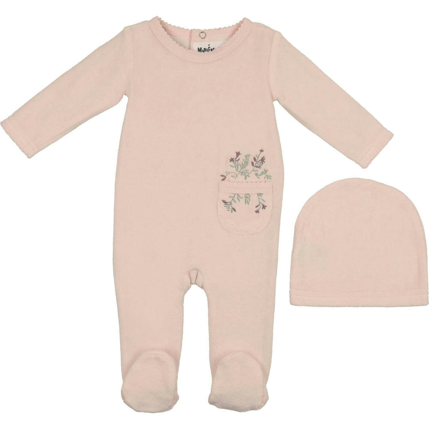 Velour Pocket Footie