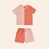 Colorblocked T-shirt Set