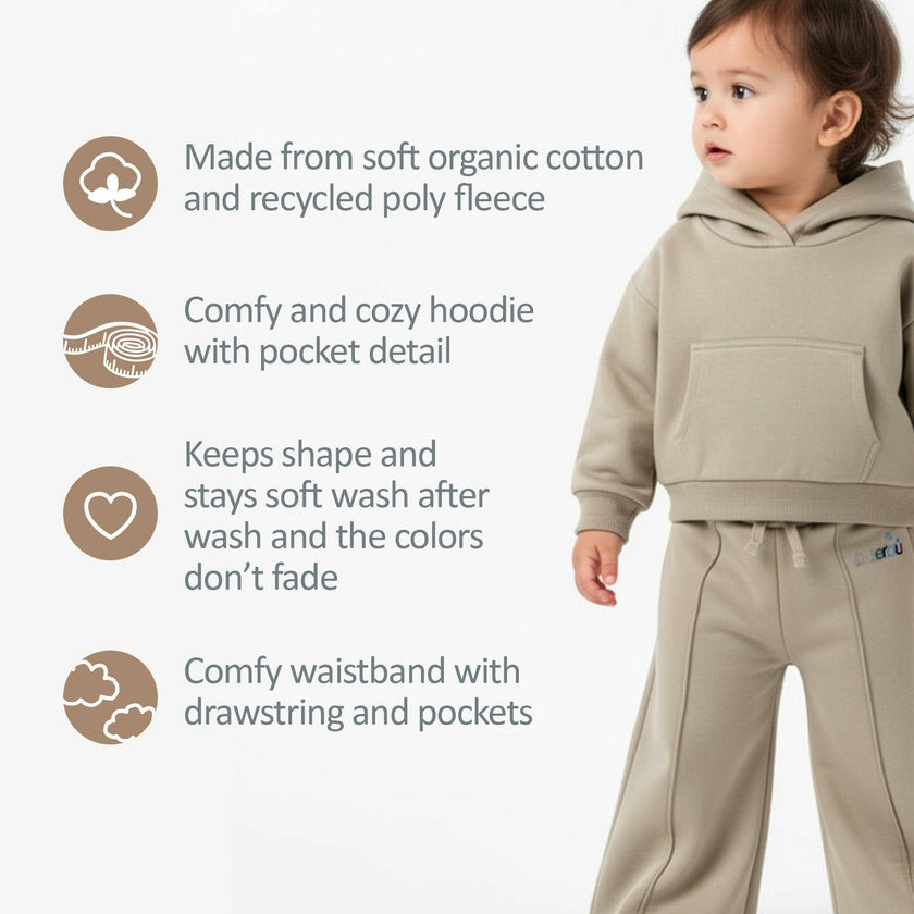 DREW Hoodie and Wide Leg Pant Set